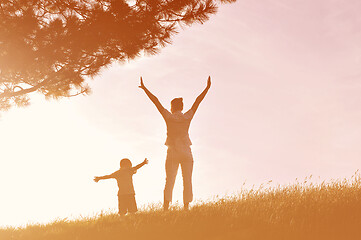 Image showing woman child outdoor