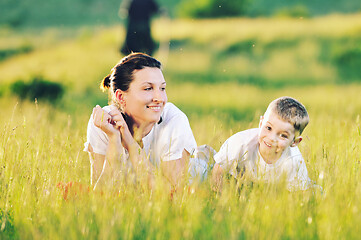 Image showing woman child outdoor