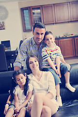 Image showing young family at home