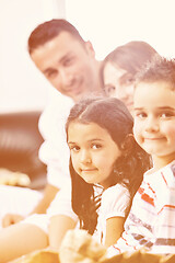 Image showing young family at home