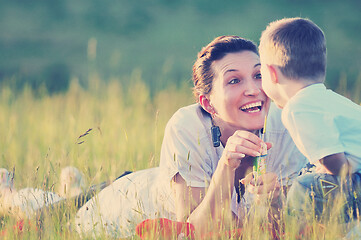 Image showing woman child outdoor