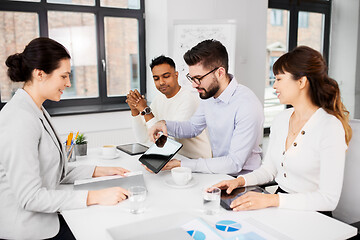 Image showing recruiters having job interview with employee