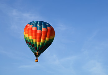 Image showing Hot air balloon with propane burners fired into it