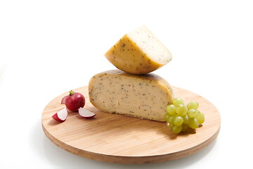 Image showing Organic produced Cheese assortment