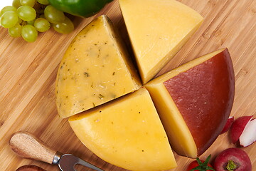 Image showing Organic produced Cheese assortment