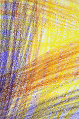 Image showing Bright abstract crayon background