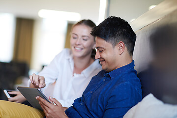 Image showing Business people Working In Relaxation Area Of Modern Office