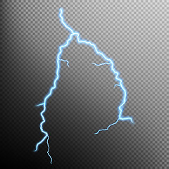 Image showing Lightning isolated. EPS 10