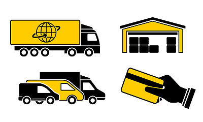 Image showing Vector Delivery Icons Set