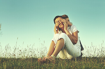 Image showing woman child outdoor