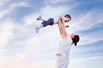 Image showing woman child outdoor