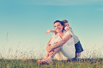 Image showing woman child outdoor