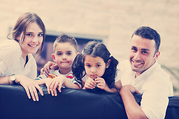 Image showing young family at home