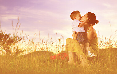 Image showing woman child outdoor