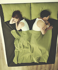 Image showing young couple in bed