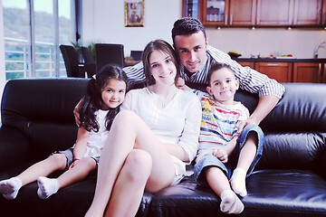 Image showing young family at home