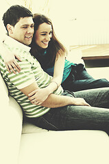 Image showing couple relaxing at home