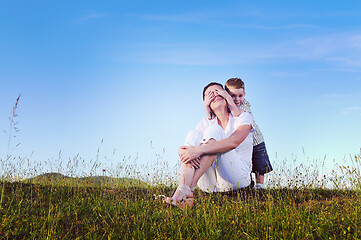 Image showing woman child outdoor