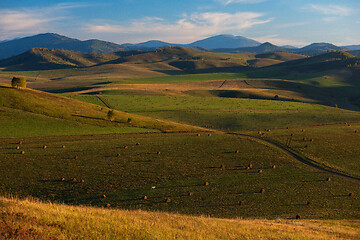 Image showing Beauty summer evening in the mountains