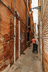 Image showing Narrow street of Venice, Italy