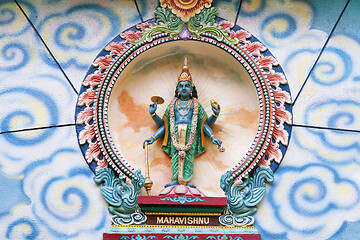 Image showing Statue of Mahavishnu in Hinduist temple