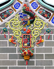 Image showing Decoration of a Vietnamese temple