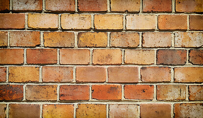 Image showing Background of old vintage brick wall