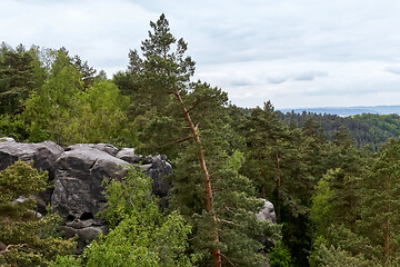 Image showing rocks with face near Mala Skala, Bohemian Paradise