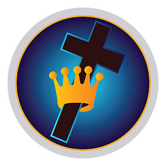 Image showing Symbol of a First Church of Christ vector illustration on a whit