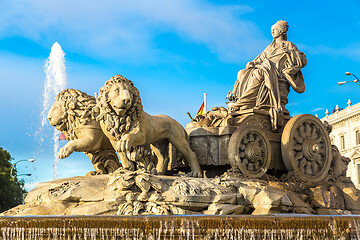 Image showing Cibeles fountain in Madrid