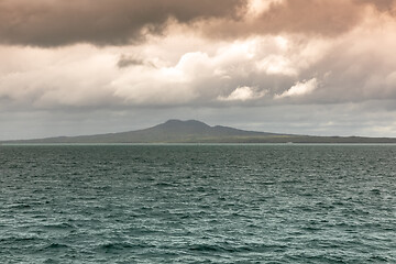 Image showing bad weather day at the ocean near Auckland New Zealand