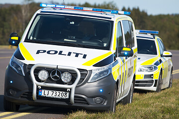 Image showing Norwegian Police Vehicle