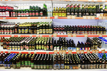 Image showing beer store with wide assortment