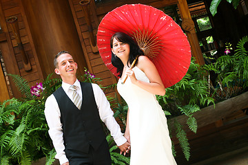 Image showing Bride and groom