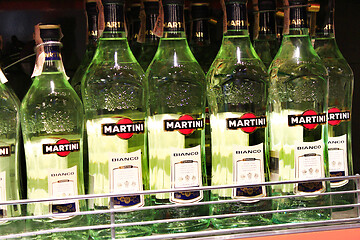 Image showing bottles of martini in the store