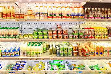 Image showing shop of dairy products