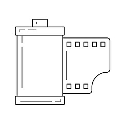 Image showing Film cartridge line icon.