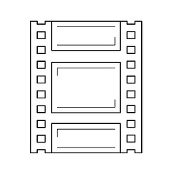 Image showing Celluloid line icon.