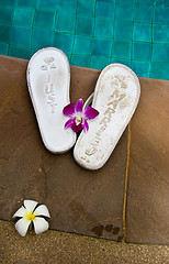 Image showing Wedding jandals