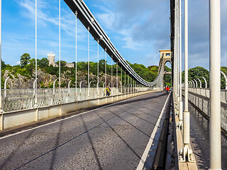 Image showing HDR Clifton Suspension Bridge in Bristol