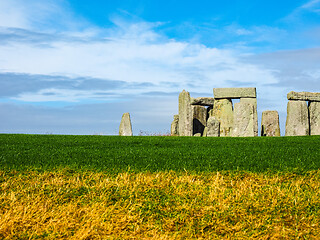 Image showing HDR Stonehenge monument in Amesbury