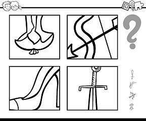 Image showing guess objects coloring book