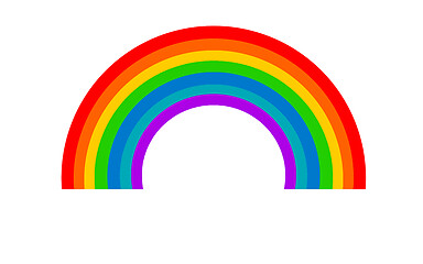 Image showing Color rainbow element isolated