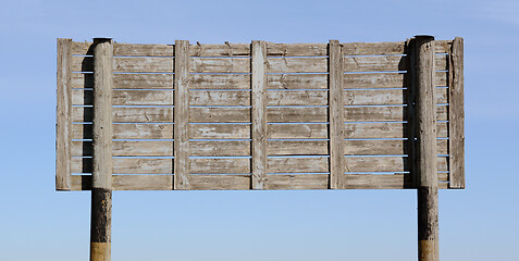 Image showing Weathered wooden signboard