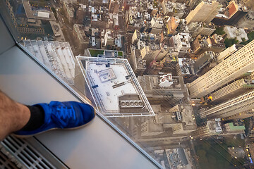 Image showing View from a skyscraper in Manhattan New York