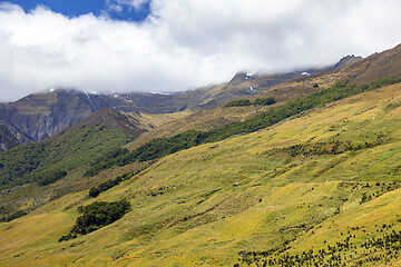 Image showing Landscape scenery in south New Zealand