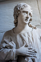 Image showing St. John statue apostle in a church in Muenster Germany