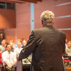 Image showing Speaker at Business Conference and Presentation.