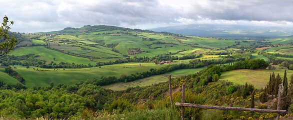 Image showing Tuscany panorama landscape in Italy