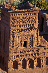 Image showing Tower of Kasbah Ait Ben Haddou